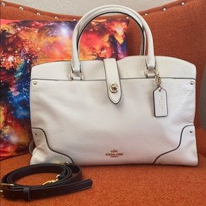Coach Mercer Large Satchel Convertible Hand Bag